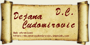 Dejana Čudomirović vizit kartica